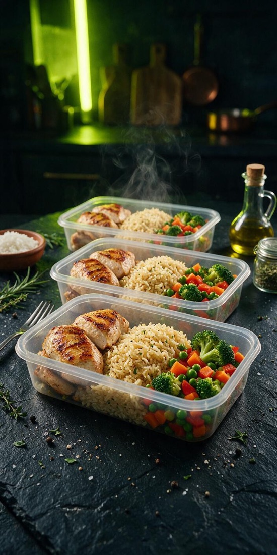 Comidas saludables preparadas